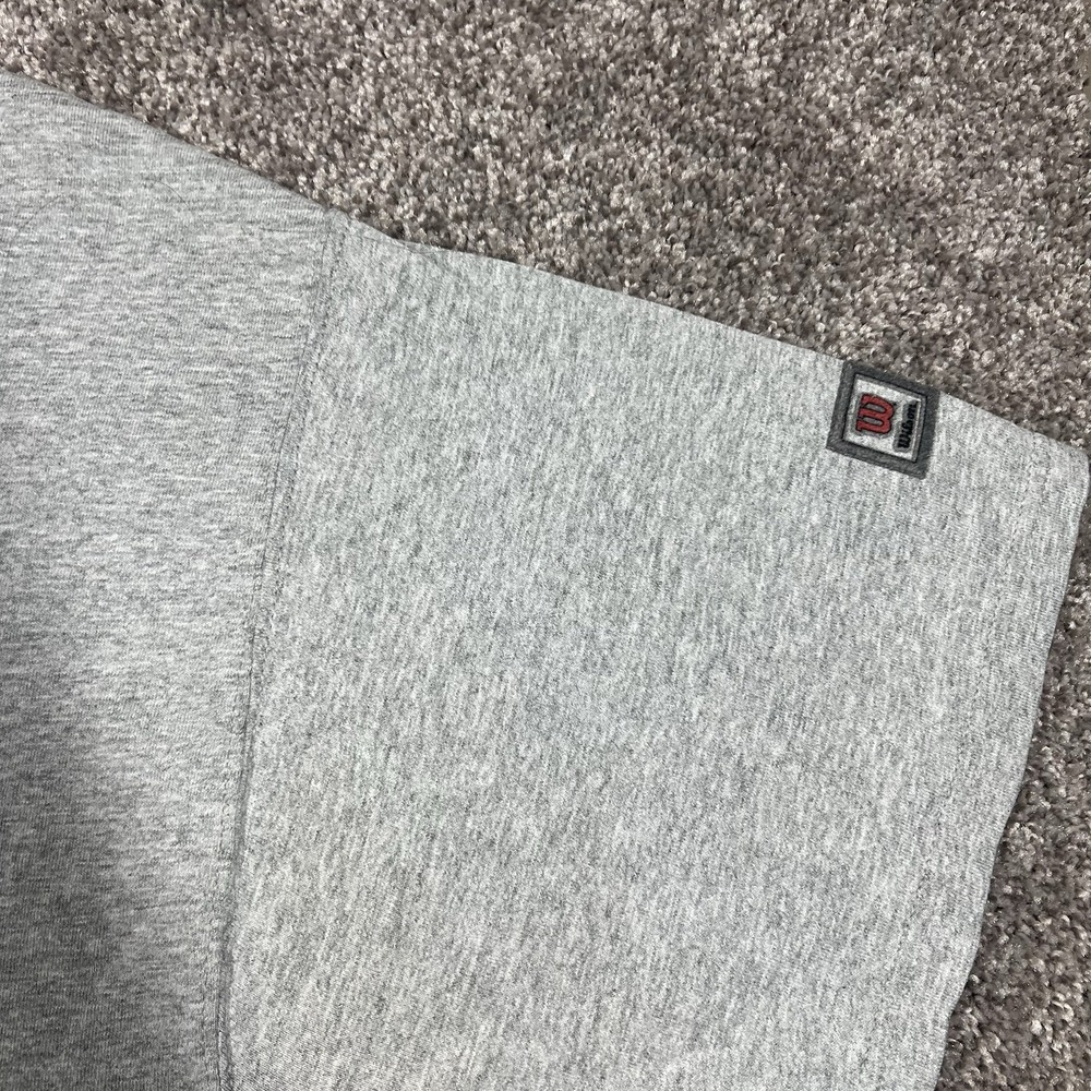 Vintage 1990s Wilson Athletic Gray T Shirt L Basketball Fits XL Heather Grey Tee - Picture 6 of 10